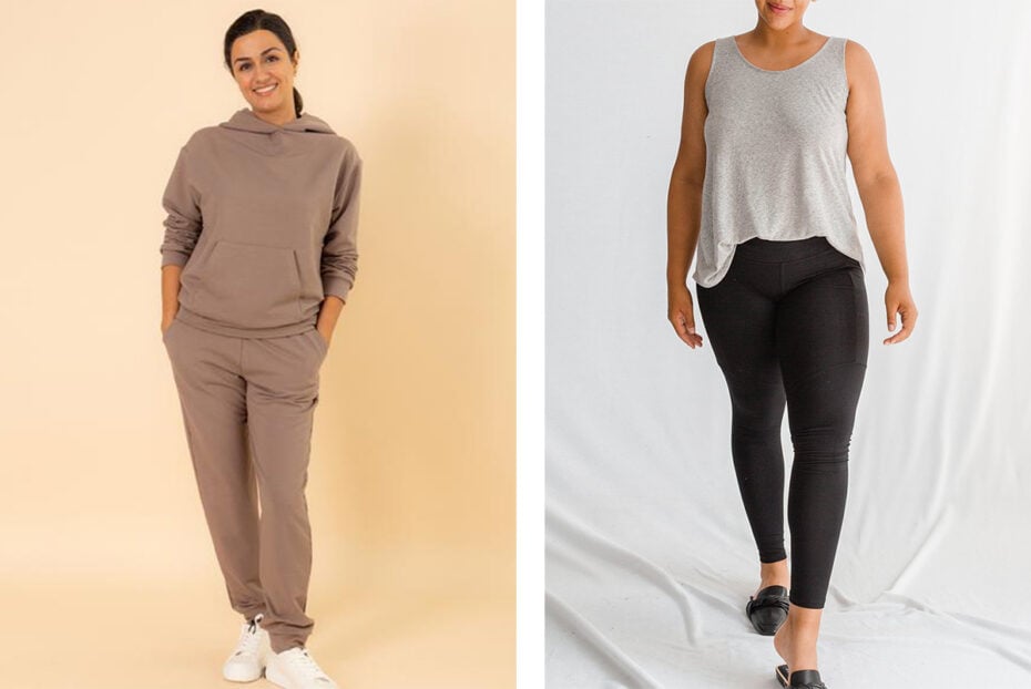 Ethical Canadian loungewear brands using sustainable fabrics. These companies give back. The loungewear can be bought online or in stores.