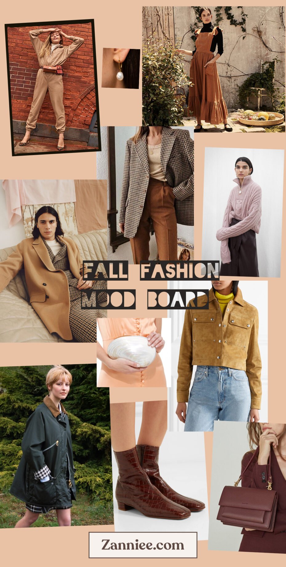 Autumn slow fashion inspiration: plaid, suede, corduroy, croc, camel, and cozy knits. Featuring sustainable fashion brands. 