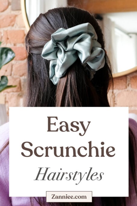 Scrunchies can look look chic on adults as long as they are made in luxe fabrics such as silk, satin, velvet, or organza. Here are some ways to wear them. 