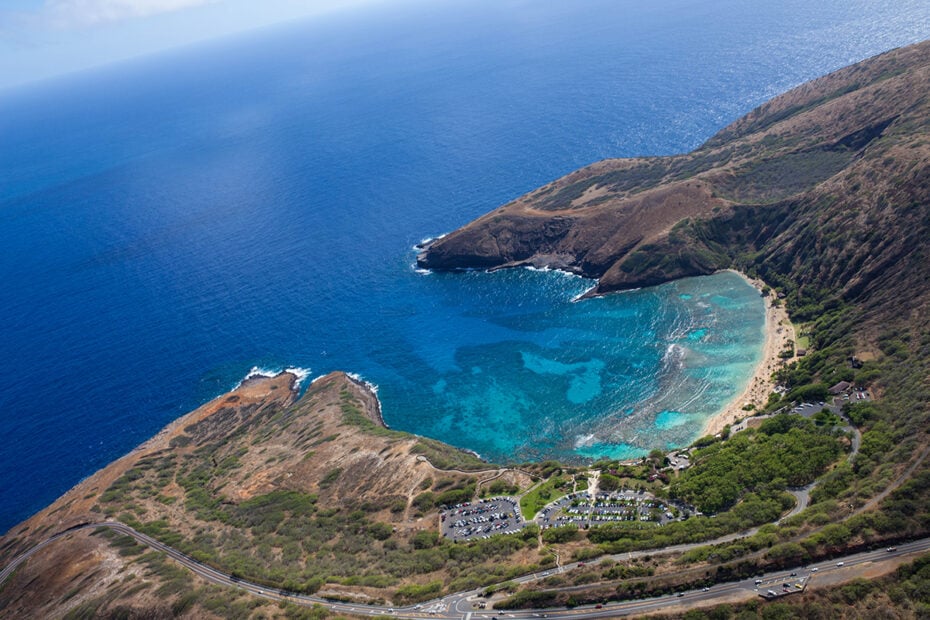 A collection of Hawaii travel photography taken from a helicopter. Amazing aerial shots of Oahu Island.