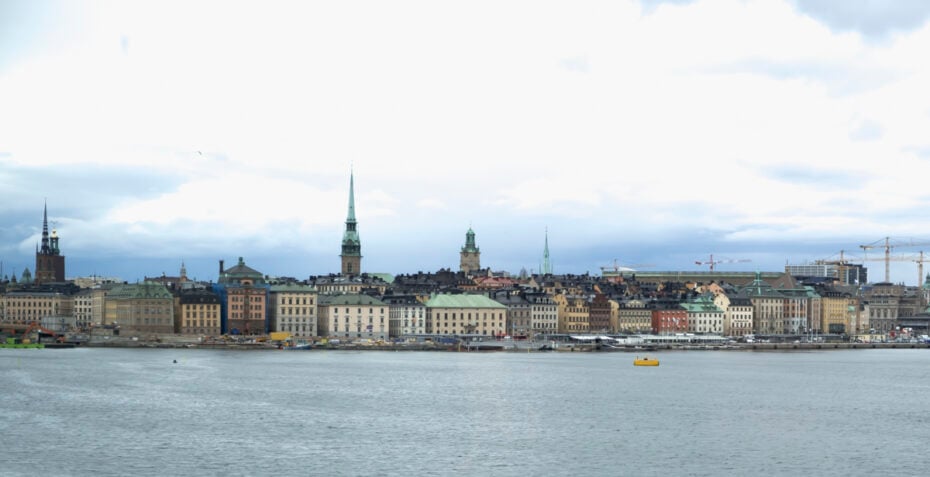 Cityscape of Stockholm, Sweden. 