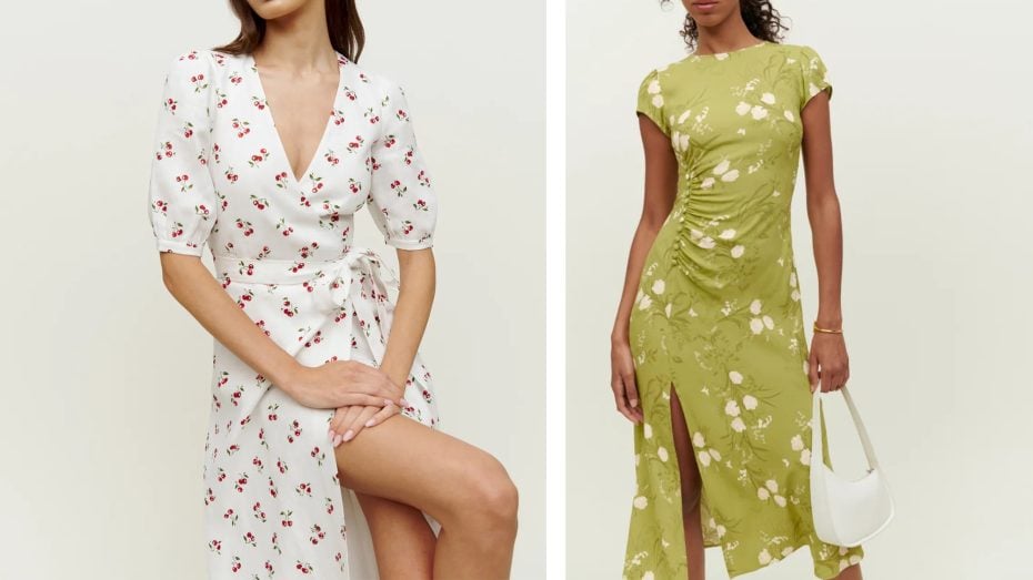 Sustainable dresses for wedding guests.