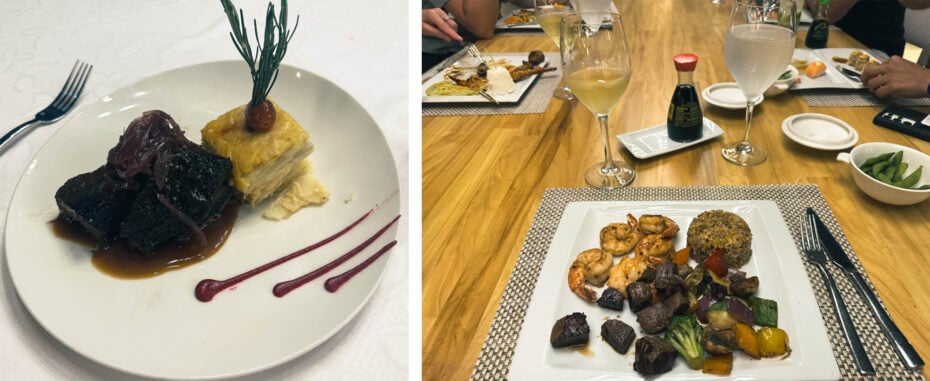 All-inclusive meals at Barceló Maya Riviera resort during Joe Dispenza retreat.